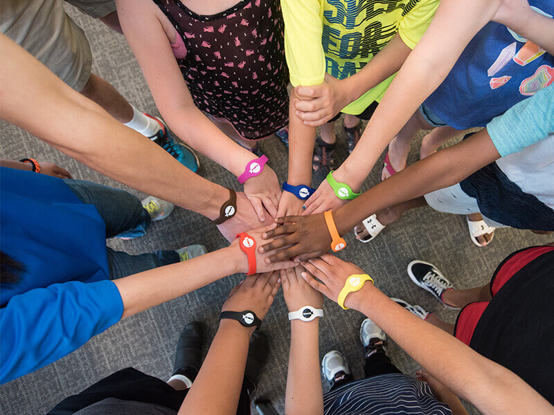 Hands with Wristbands